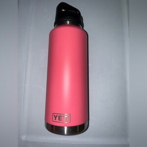 Yeti Pink Travel Bottle with Black Lid